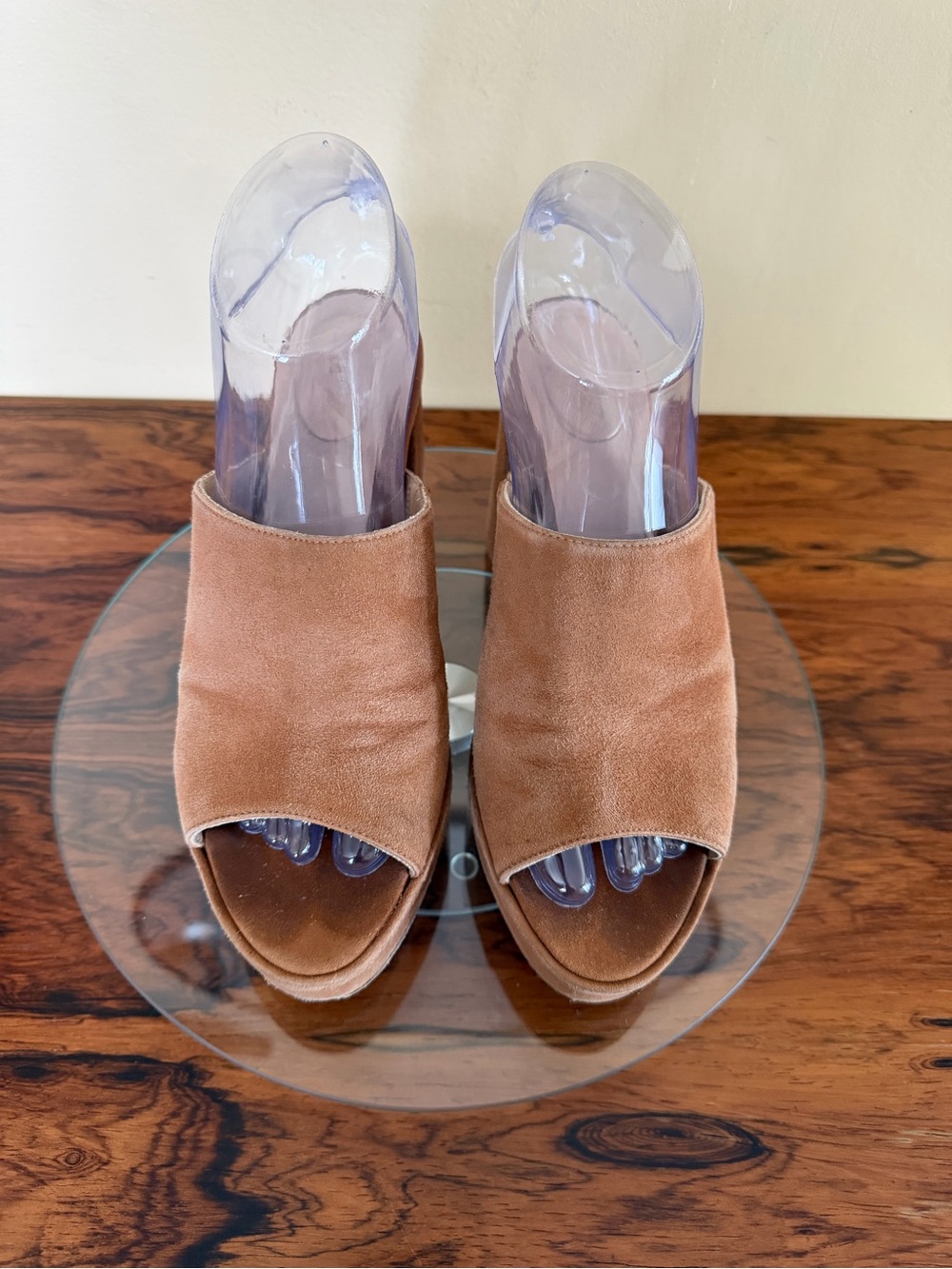 Inez Ceci Mules in toffee suede in 7 - Picture 10 of 16